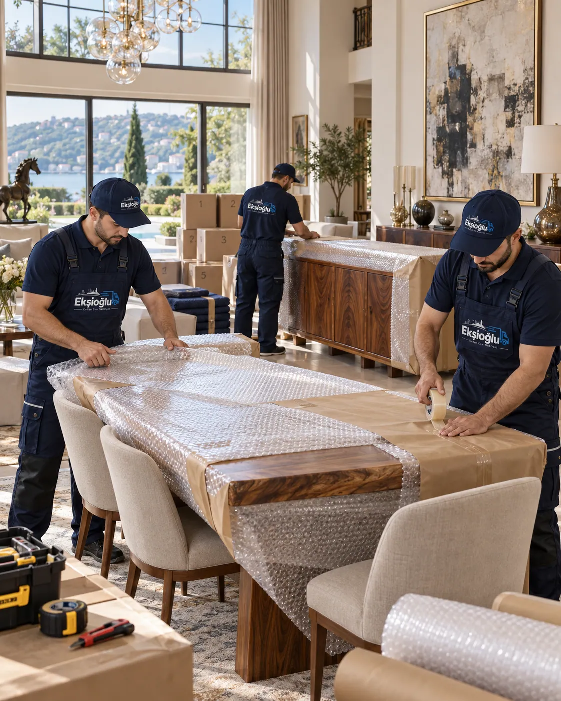Beykoz villa taşımacılığı ve hassas paketleme - Acarkent ve Beykoz Konakları için profesyonel ambalaj ve montaj